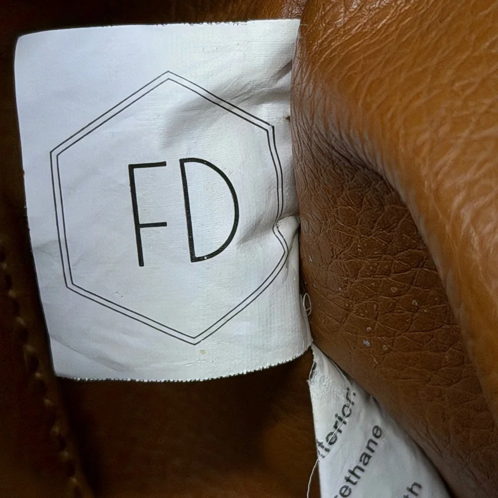 Fawn Design Large Diaper Bag‎ Backpack Cognac Vegan Leather Convertible